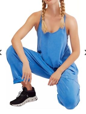 EFAN Light Blue Loose-Fit Sleeveless Lounge Jumpsuit